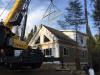 A Nordic Star home being placed on its foundation. 